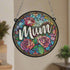 Mum Stained Glass Effect Suncatcher